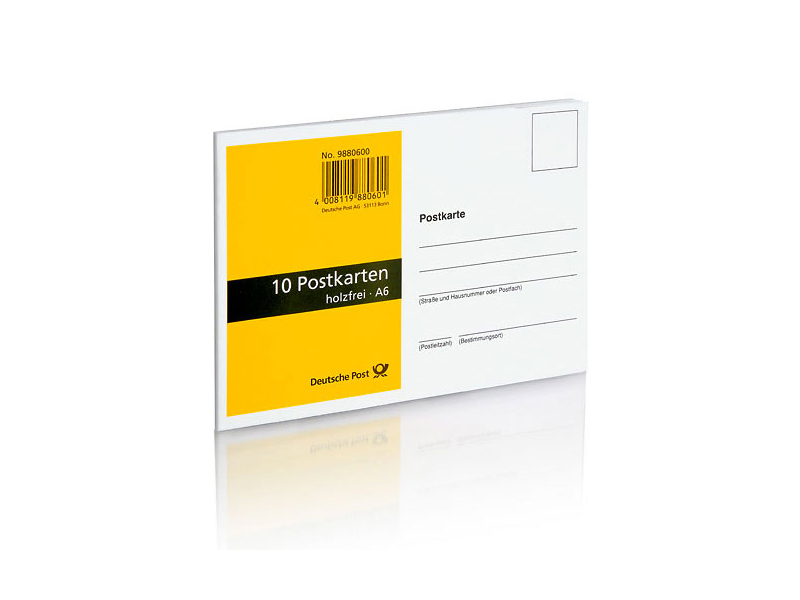 Postkarten im Design der Deutschen Post 10er Heft