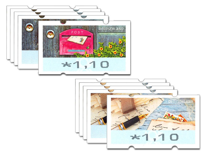 Automatenmarken-10er-Set  1,10 EUR, Motivgemischt, 2019