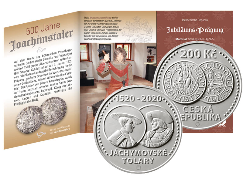Numisfolder "500 Jahre Joachimstaler", Stempelglanz