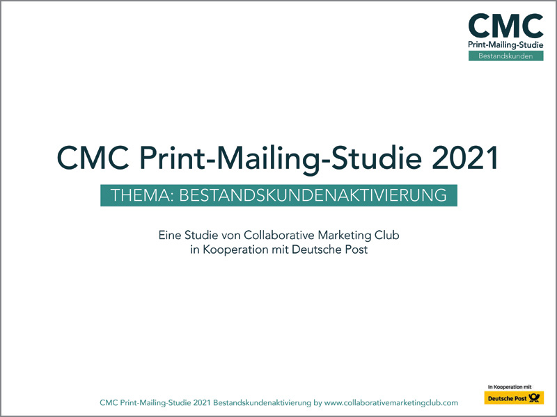 CMC Print-Mailing-Studie 2021 - Bestandskunden