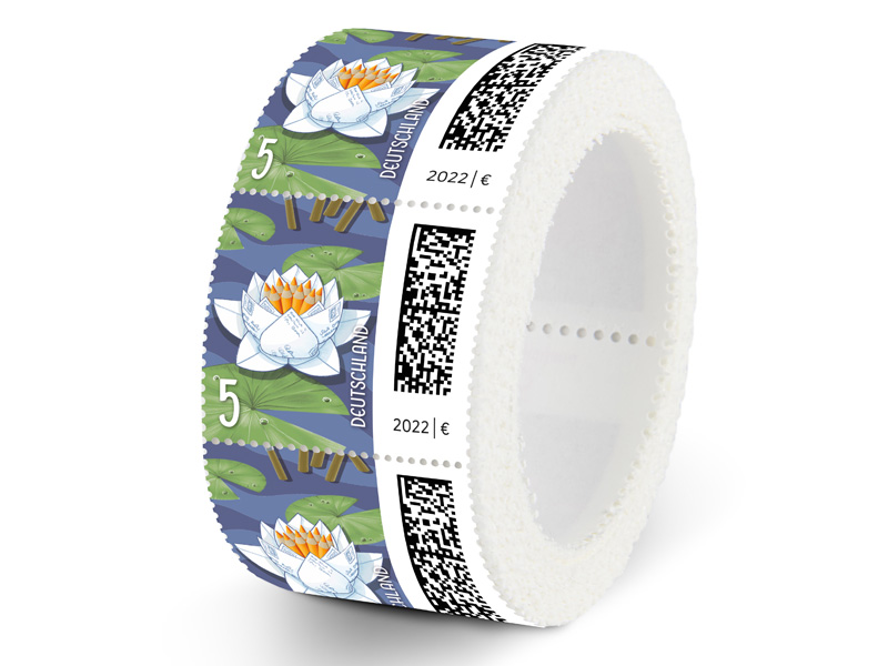Seebriefrose, Briefmarke zu 0,05 ?, 200er-Rolle