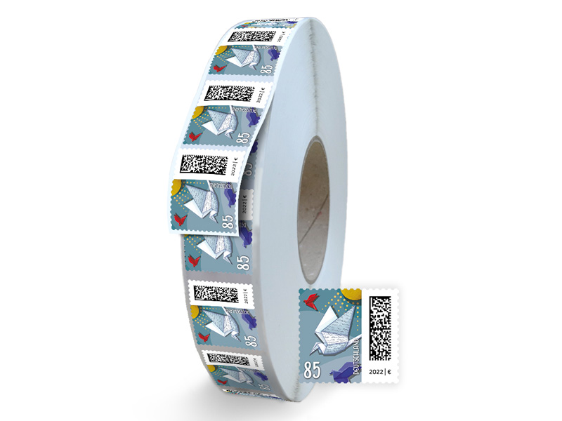 Brieftaube, Briefmarke zu 0,85 EUR, 5000er-Rolle