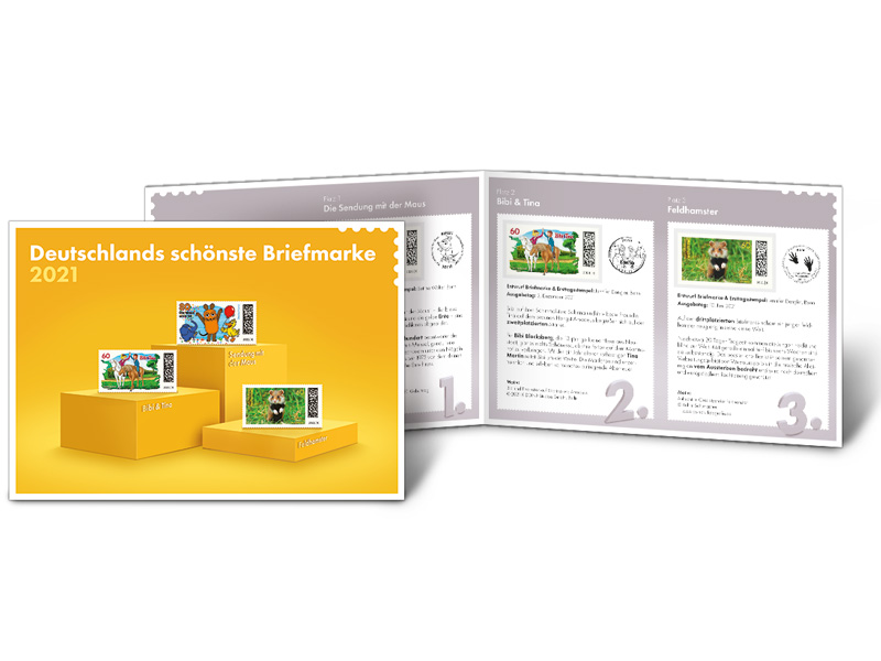 Schmuckblatt "Deutschlands schnste Briefmarke 2021