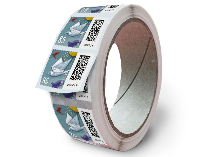 Brieftaube, Briefmarke zu 0,85 EUR, 500er-Rolle