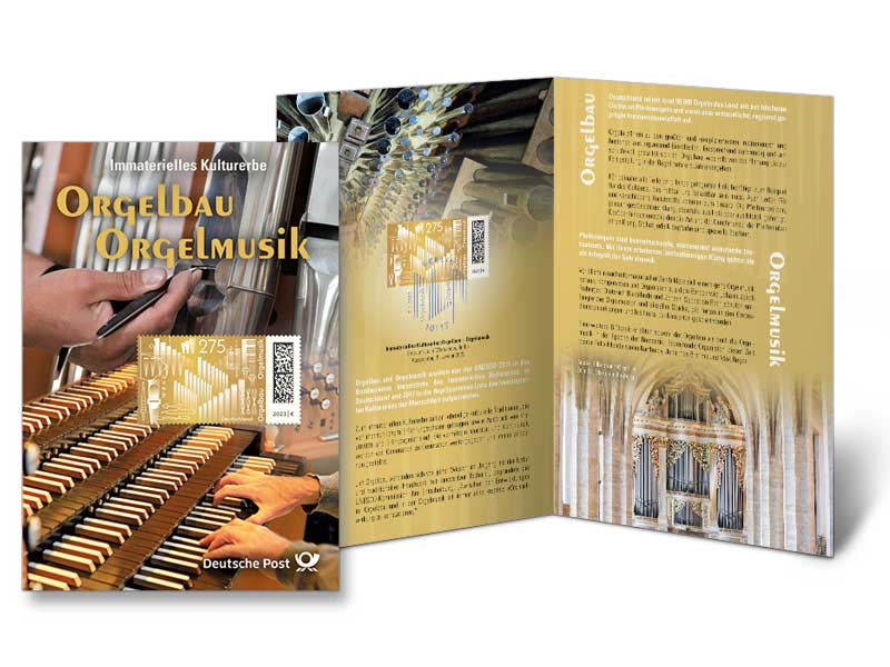 Erinnerungsblatt "Orgelbau - Orgelmusik"