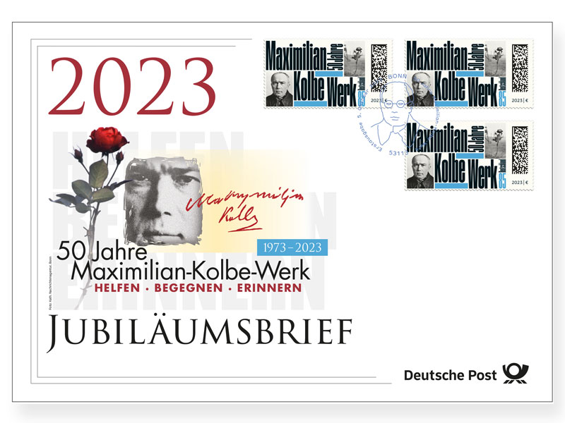 Jubilumsbrief "50 Jahre Maximilian-Kolbe-Werk"