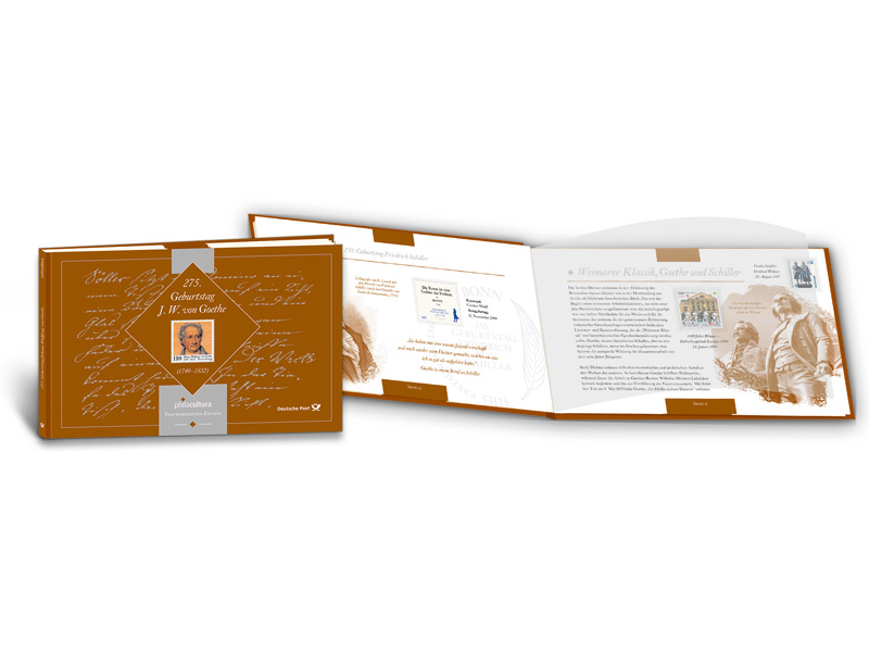 Booklet "philacultura" - 275. Geburtstag Johann Wolfgang von Goethe