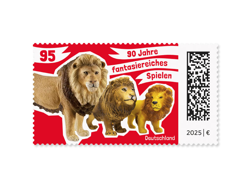 Spieltiere, Briefmarke zu 0,95 EUR, 10er-Bogen