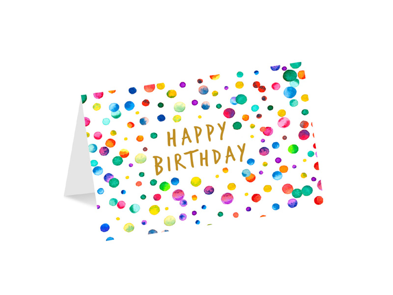 Glckwunschkarte "Happy Birthday"