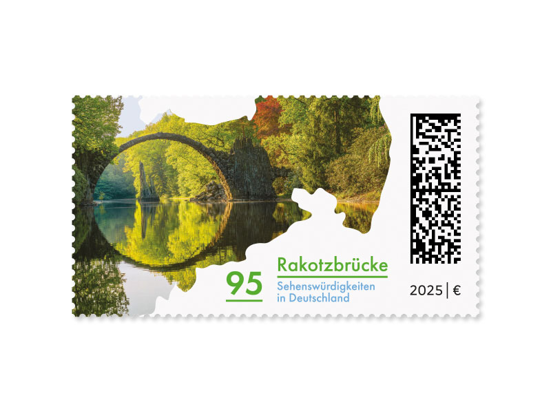 Rakotzbrcke, Briefmarke zu 0,95 EUR, 10er-Bogen