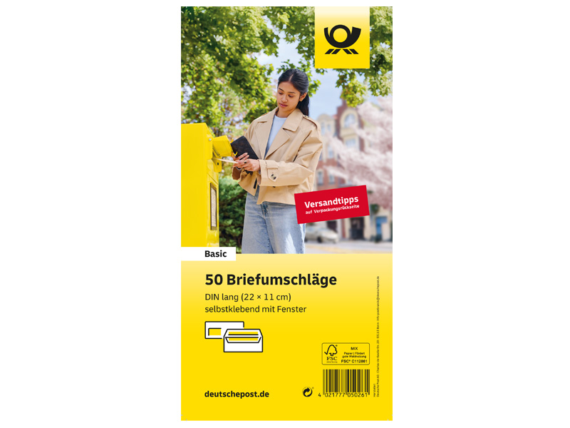 Deutsche Post Briefumschlge Format DIN lang mit Fenster 50 Stck