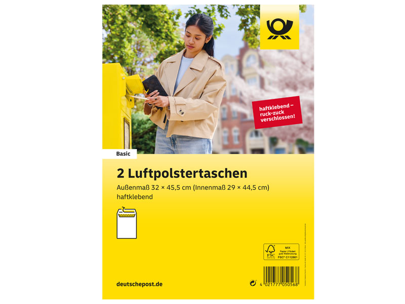 Deutsche Post Luftpolstertasche Typ J, 2 Stck