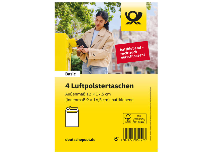 Deutsche Post Luftpolstertasche Typ A, 4 Stck