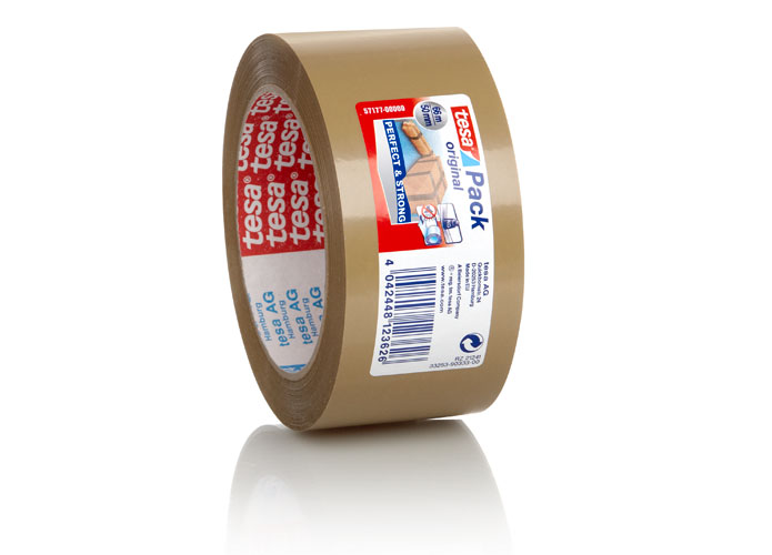tesa Packband tesapack Perfect und Strong, 50 mm x 66 m (B x L), braun