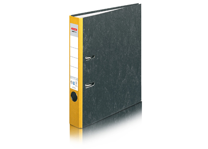 Herlitz Ordner maX. file nature, gelb, 5 cm