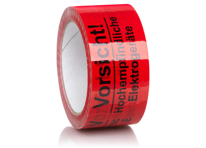 Signal-Packband, bedruckt, Vorsicht Hochempfindliche Elektrogerte