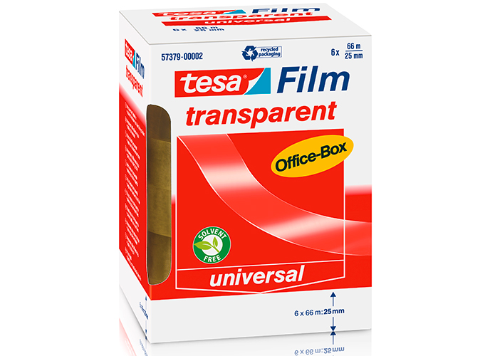 Tesa tesafilm transparent Office-Box, 6 Stck