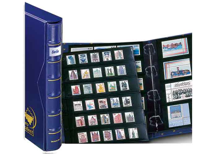 pro collect plus-Album-Set mit Rckenfenster, knigsblau
