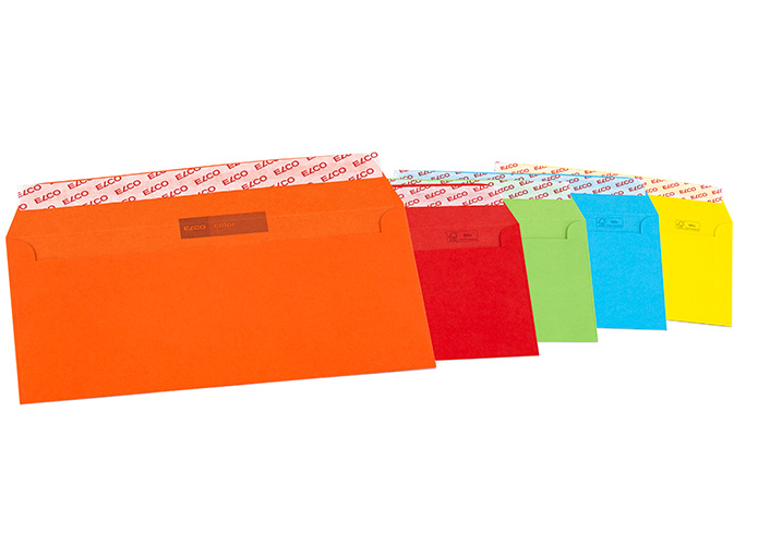 Elco Briefumschlge Color, Format: DIN C5/6, ohne Fenster, 5 x 4 Stck