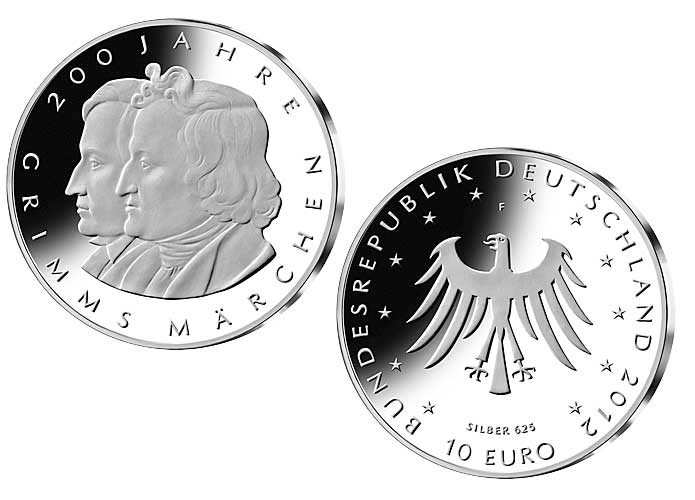 10 Euro 200 Jahre Grimms Mrchen; 2012 (Spiegelglanz)