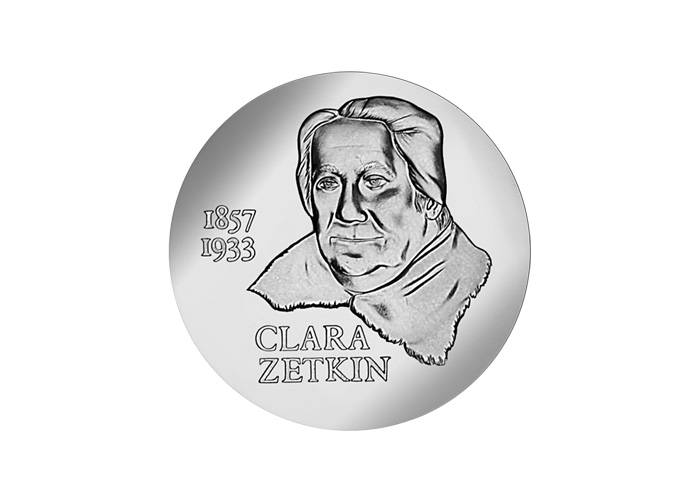 DDR Mnze: 20 Mark "125. Geburtstag Clara Zetkin", 1982 (Vorzglich/Stempelglanz)
