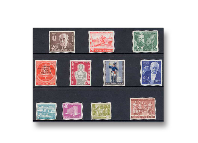 Berlin, Briefmarken-Jahrgang 1954