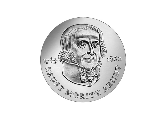 DDR Mnze: 20 Mark "125. Todestag von Ernst Moritz Arndt", 1985 (Vorzglich/Stempelglanz)