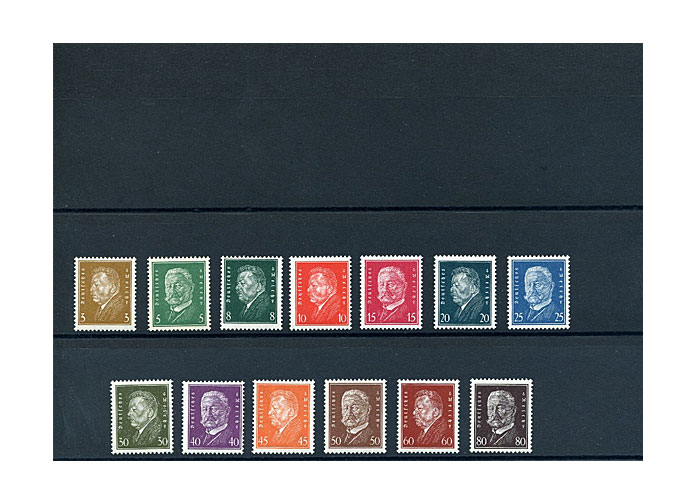 Deutsches Reich 1928, "Reichsprsidenten" (410-422)
