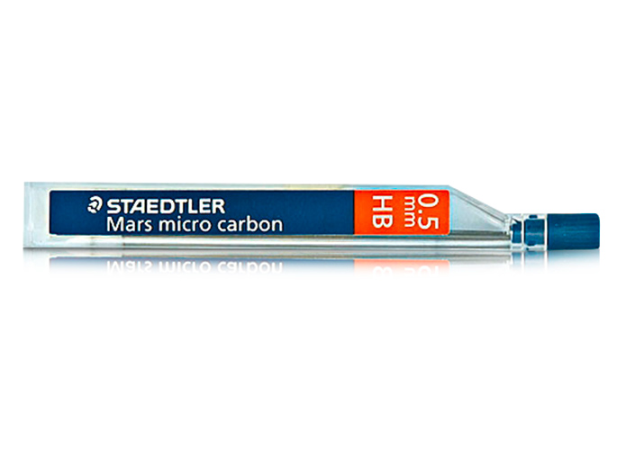 Staedtler Mars Micro Feinminen (2er Set), 2x 12 Minen, Strichstrke 0,5 mm, Hrtegrad HB