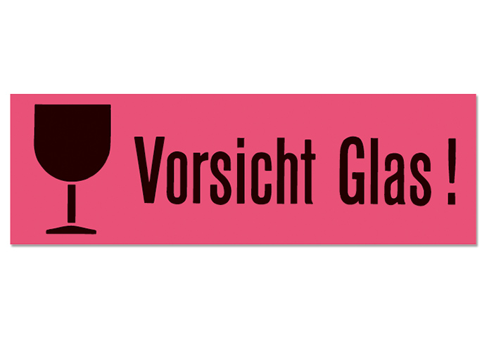 Herma Hinweisetiketten "Vorsicht Glas", 10 Stck