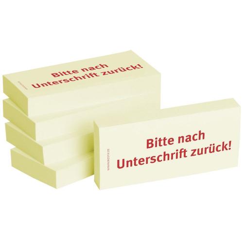 Haftnotizen "Bitte nach Unterschrift zurck" 5 Stck