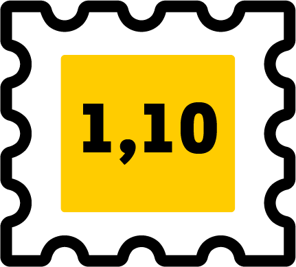 Icon 1,10 EUR Kompaktbrief
